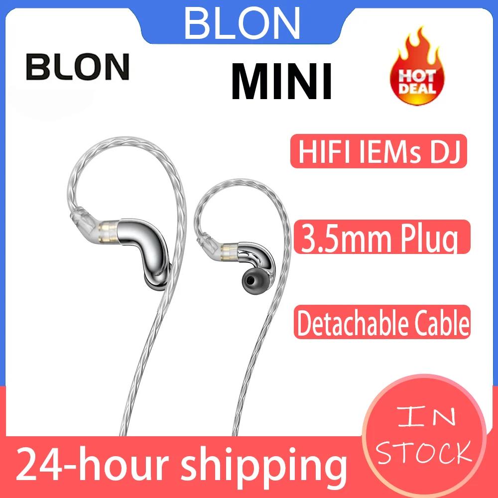 BLON BL-mini HiFi IEM ̾   ̾, 6mm ̳ ̹, DJ ,  ̾, 2  Ŀ